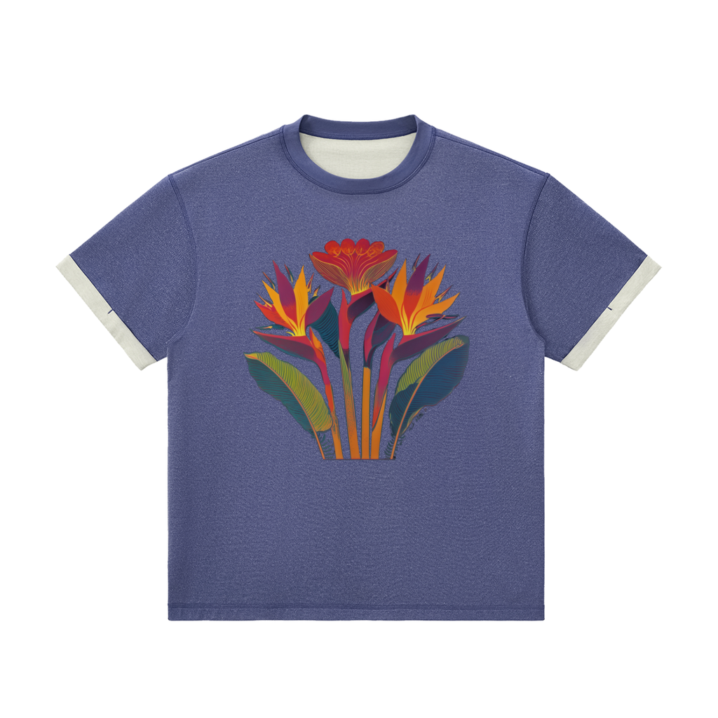 Heliconia Bouquet Cuffed T-Shirt