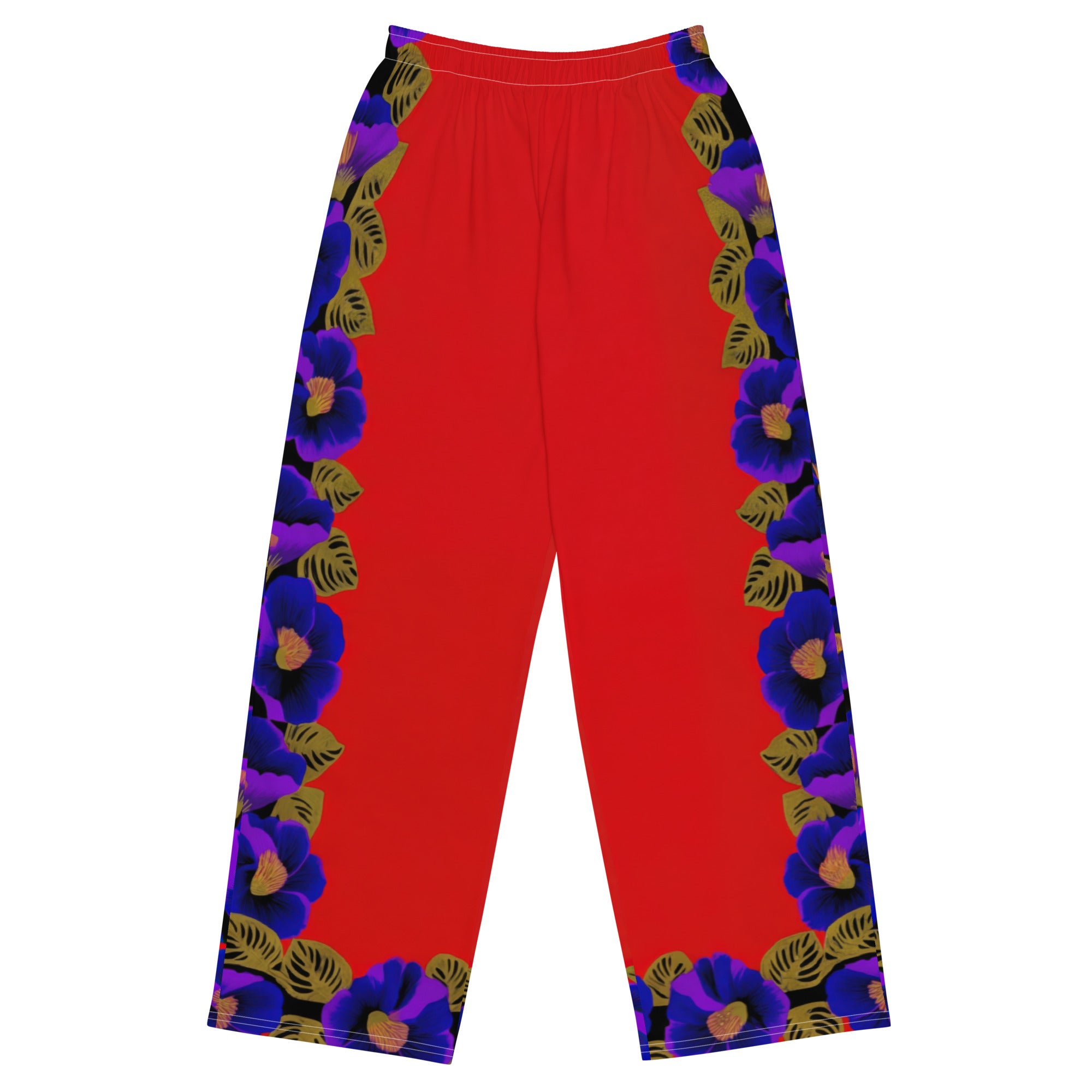 Miramelindas Red Wide Leg Pants