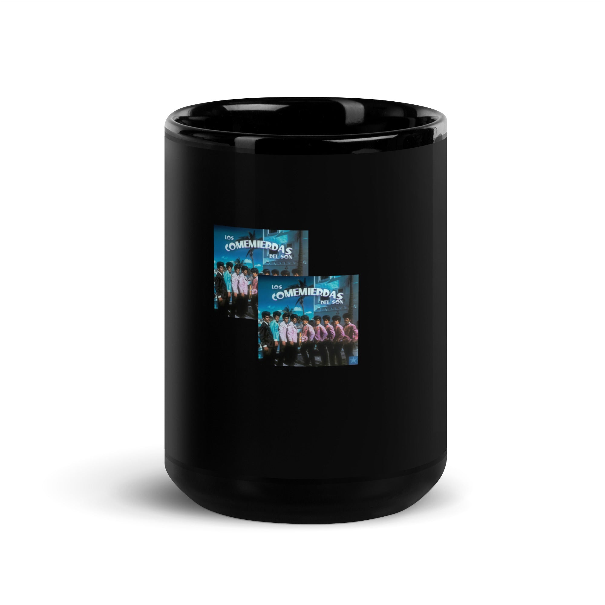 Taza Negra Los Comemierdas del Son