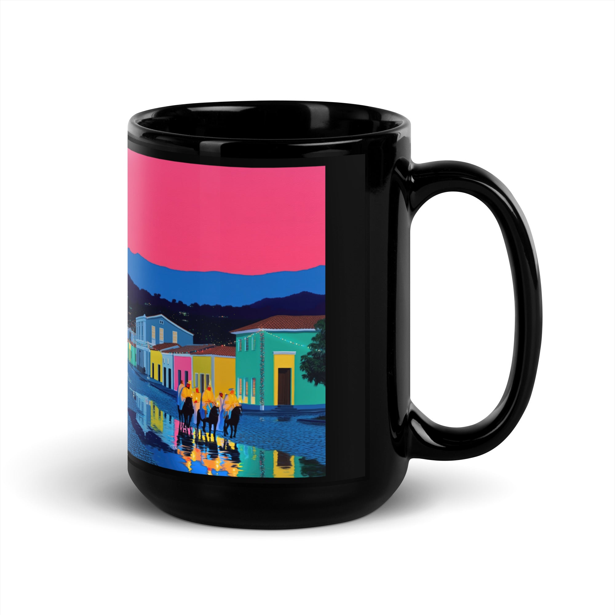 Cabalgata Black Glossy Mug