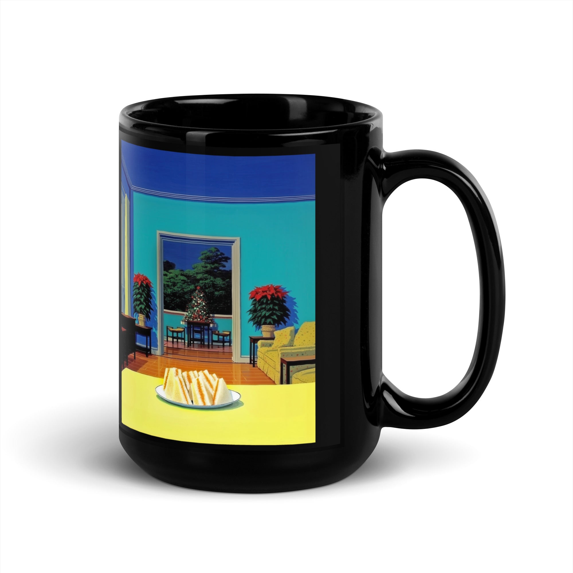 Sanwdichitos Black Glossy Mug
