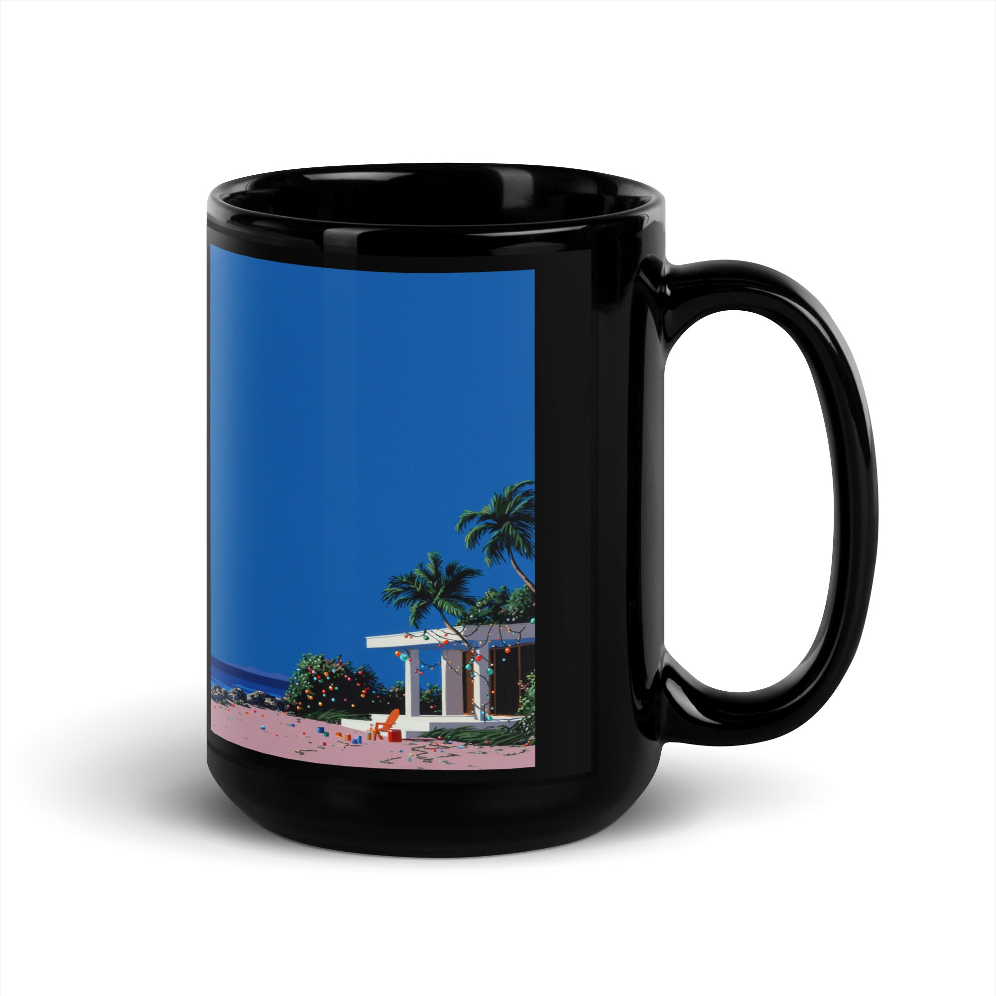 Afterpari Black Glossy Mug