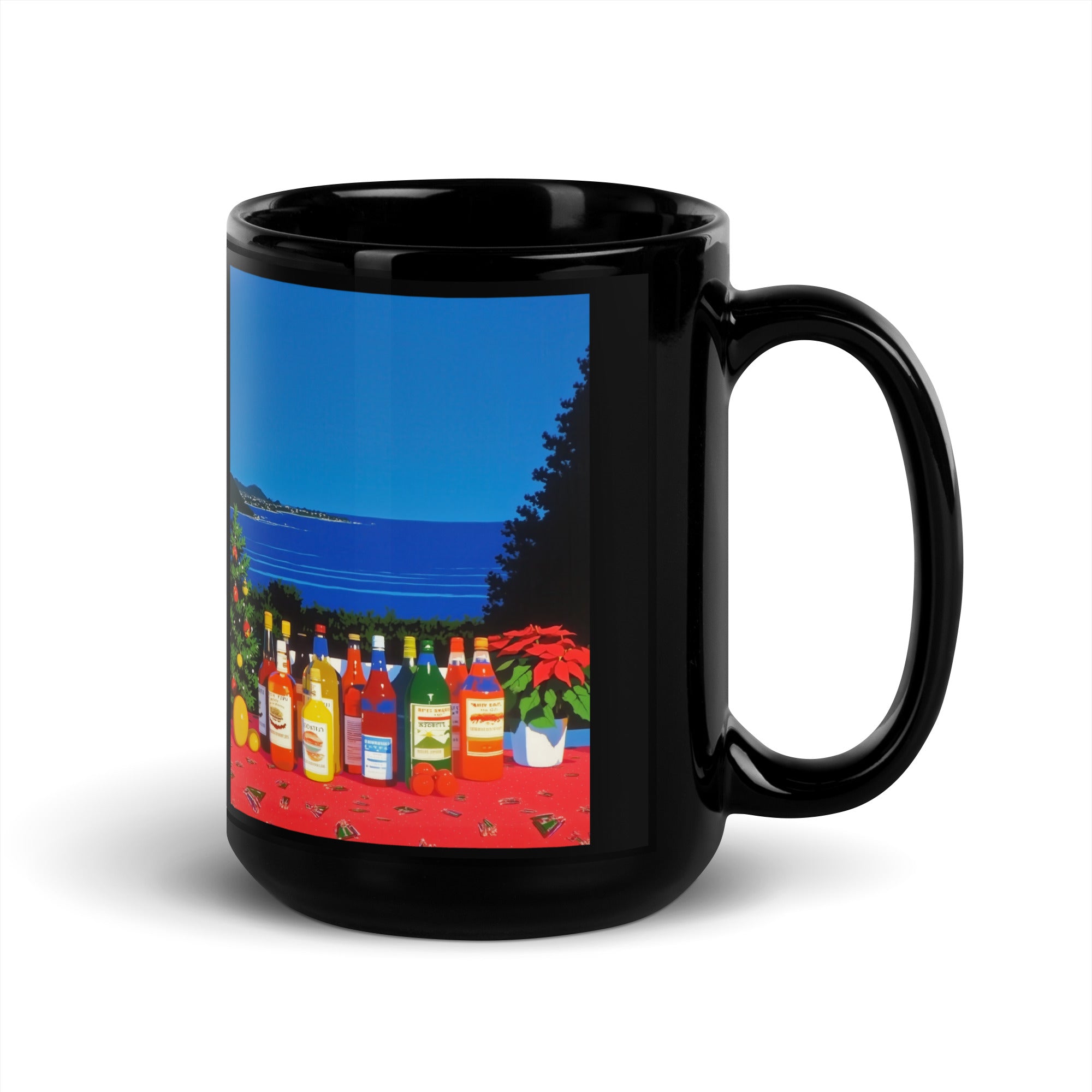 Pitorro Station Black Glossy Mug