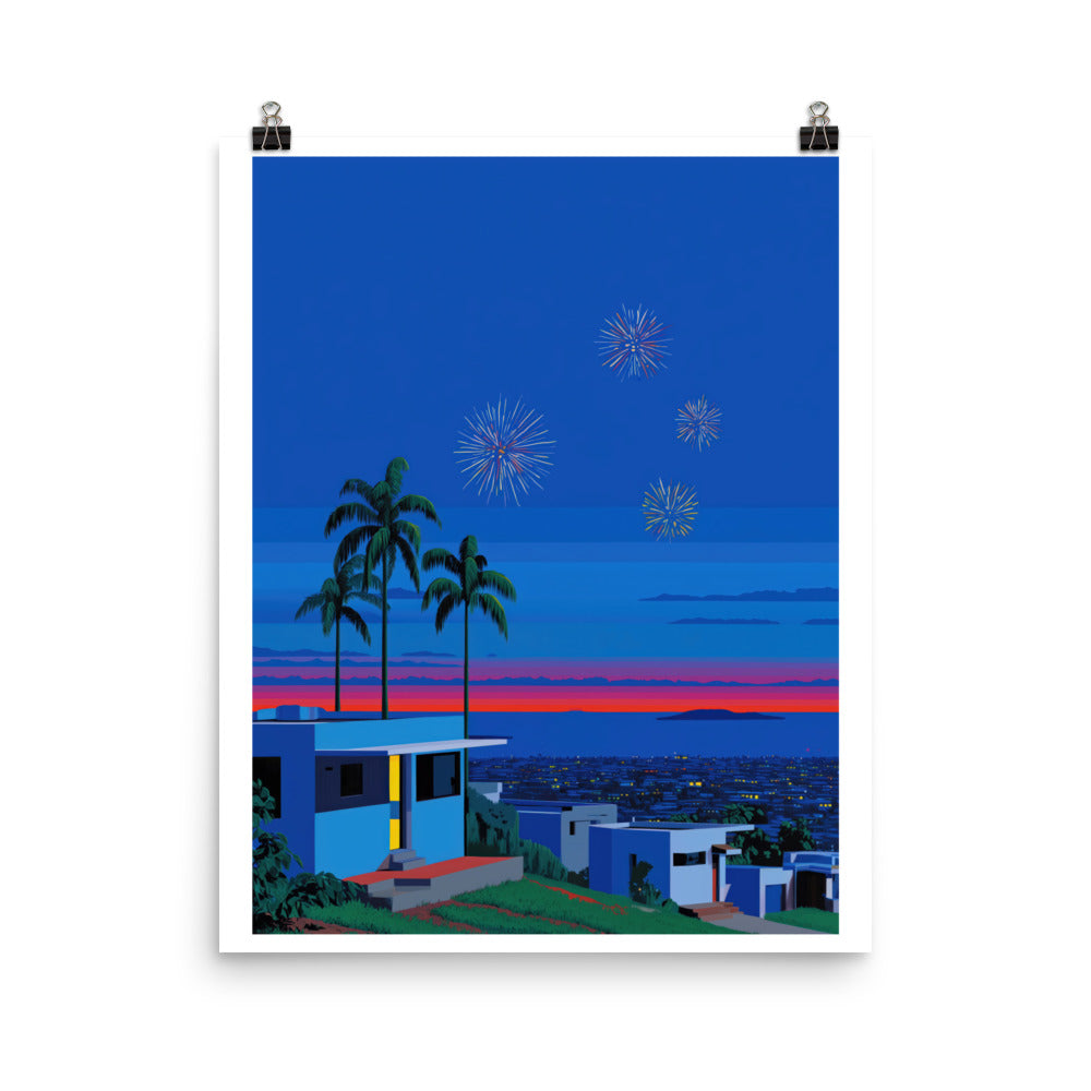 Navidades en el West Poster (16x20)