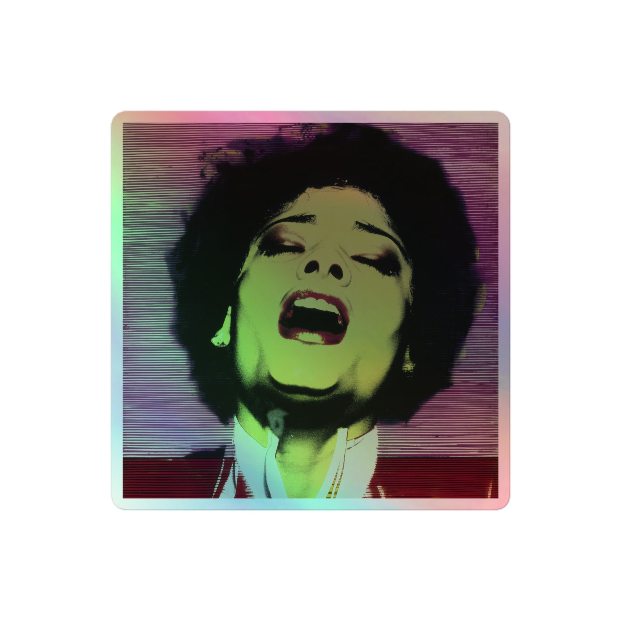Pura, Rebelde Holographic Sticker (4x4)