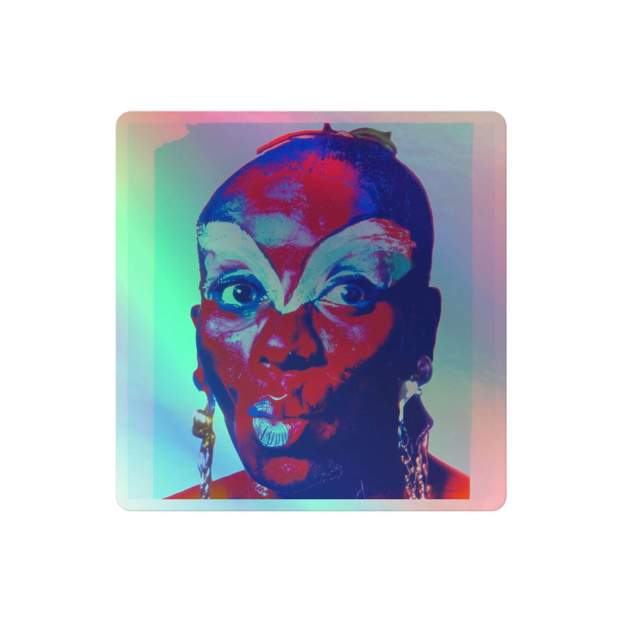 Sylvia del Villard Holographic Sticker (4x4)