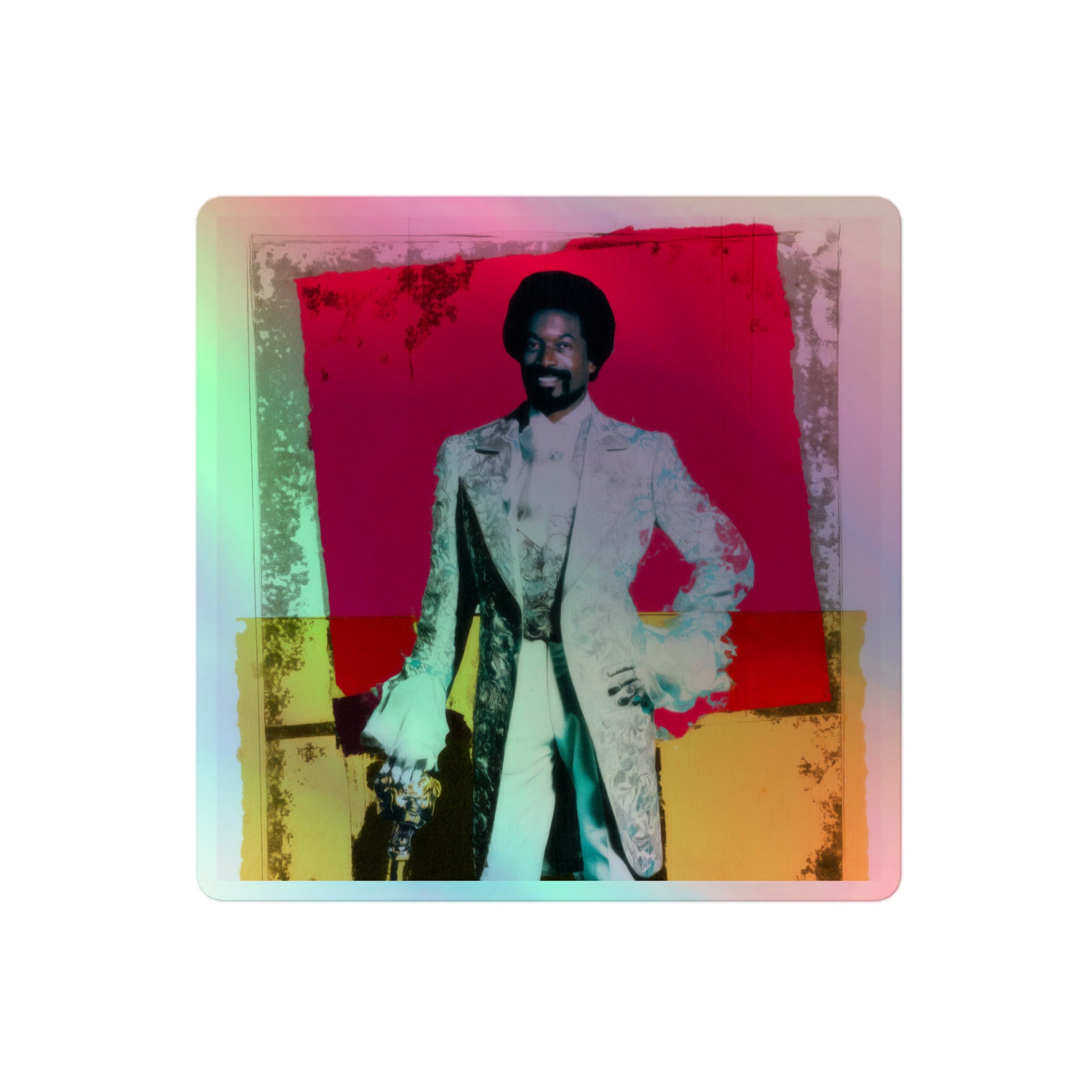 El Conde Negro Holographic Sticker (4x4)