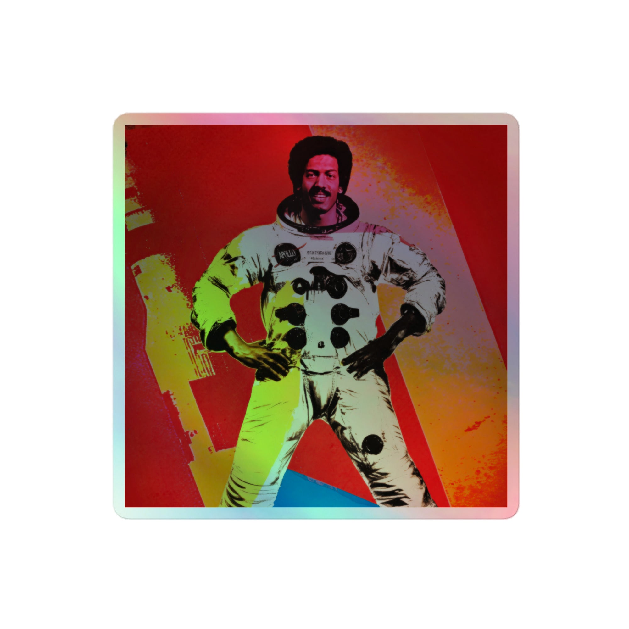 Capitan Roena Holographic Sticker (4x4)