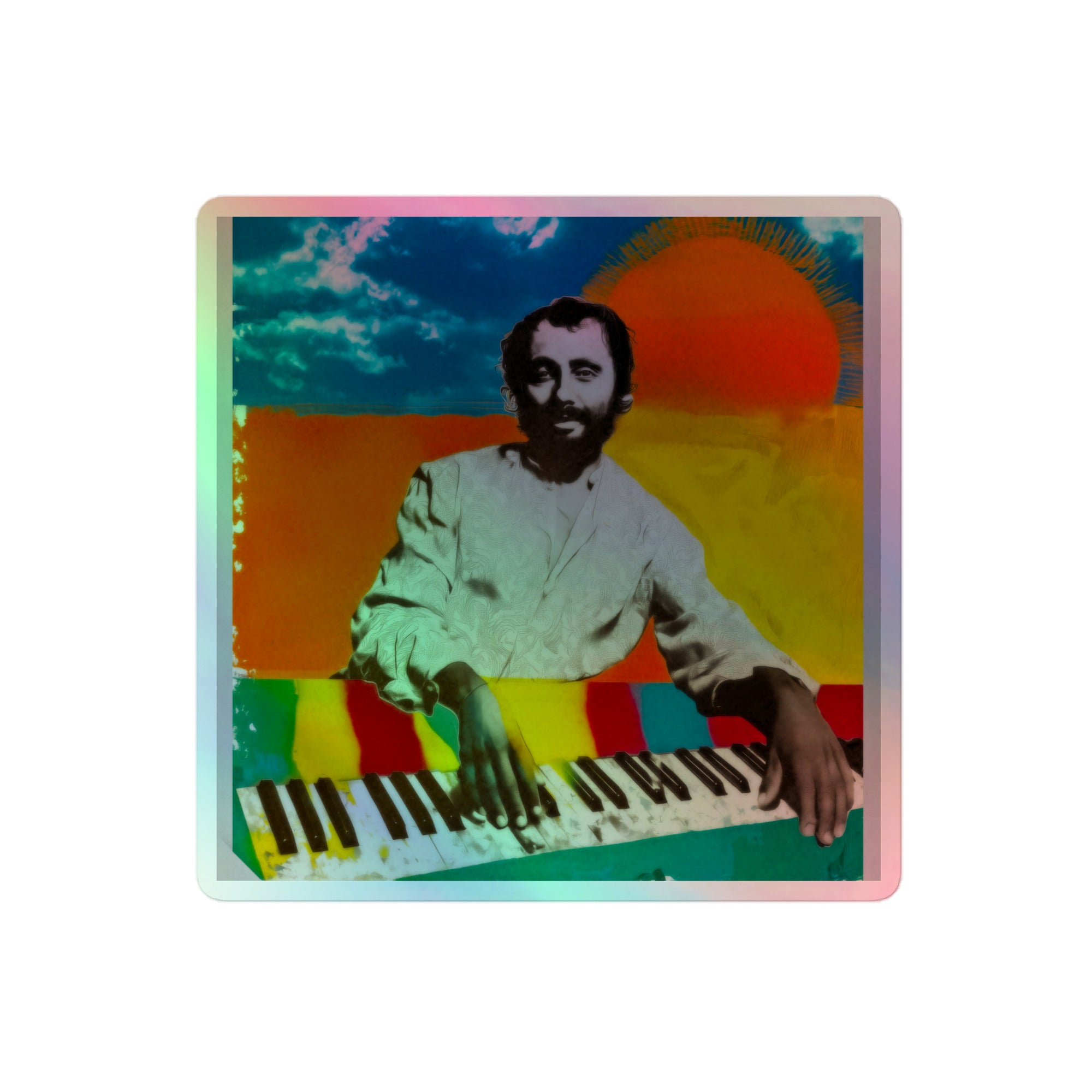 Gracias Palmieri Holographic Sticker (4x4)