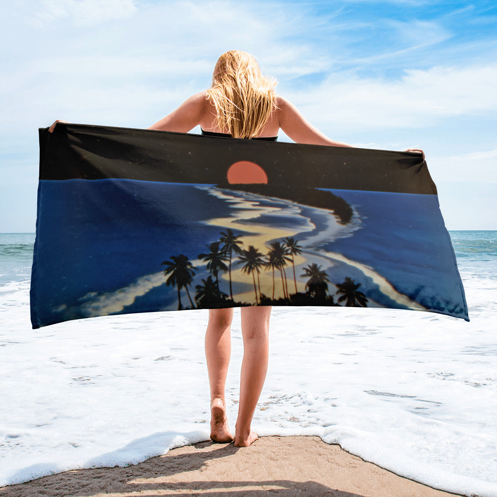 "Trippy Sunset" Towel