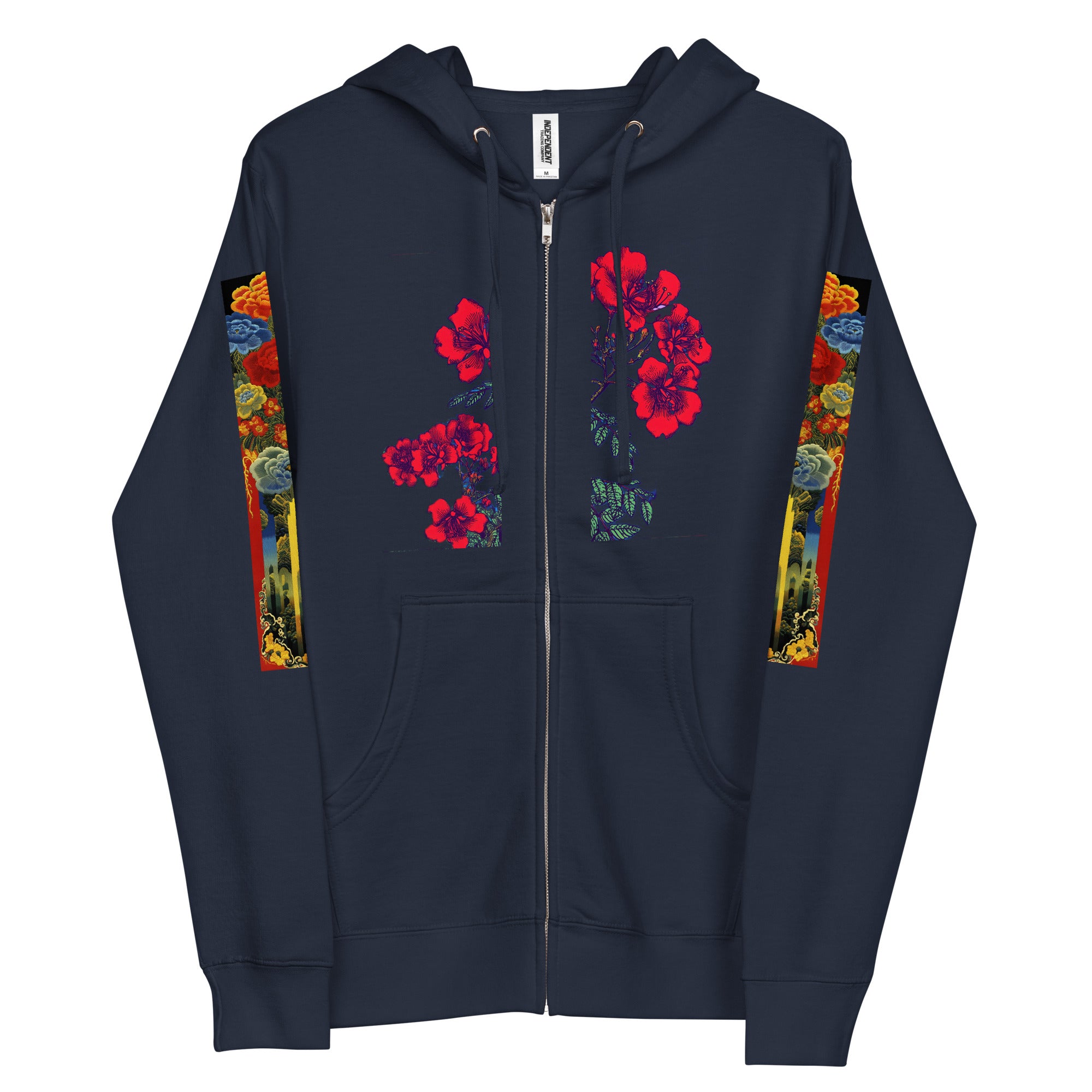 Flamboyan Unisex fleece zip up hoodie