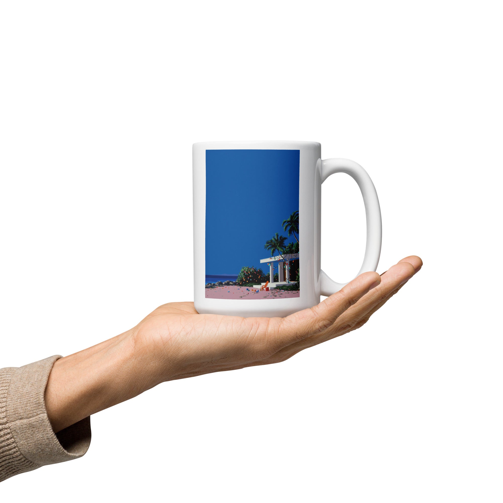 Afterpari White glossy mug