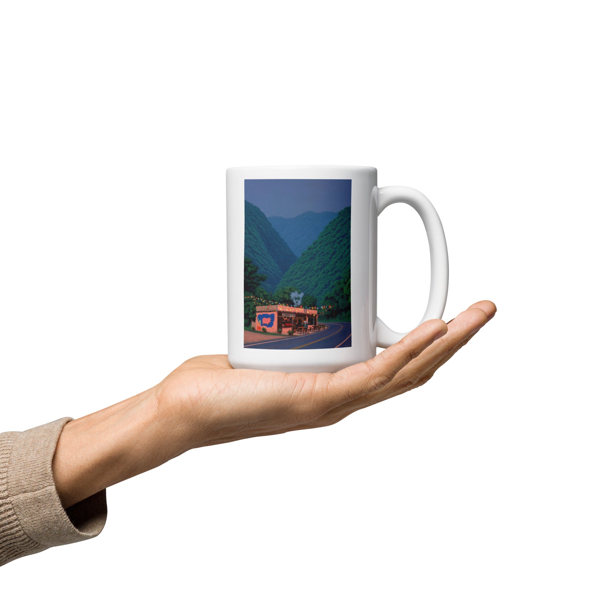Lechonera I White glossy mug